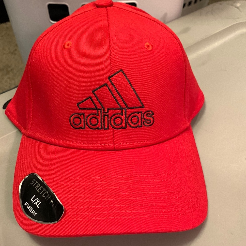 Red adidas hat